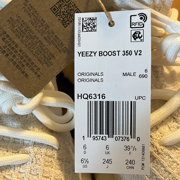 Adidas Yeezy Boost 350 V2 “Bone” HQ6316 - Picture 8 of 13